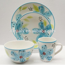 creative hand painted stoneware tableware